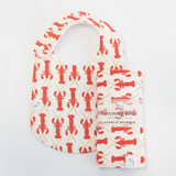 Charlie Snap Bib - Lobsters