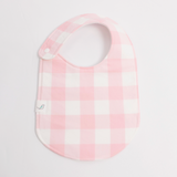 Charlie Snap Bib -Petal Gingham