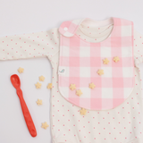 Charlie Snap Bib -Petal Gingham