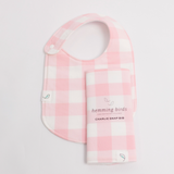 Charlie Snap Bib -Petal Gingham