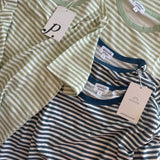 The Mom Crop in Striped Sage