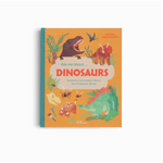 Colorful children’s book on dinosaurs sound with polished prints and fun illustrations