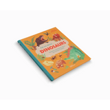 Colorful dinosaur-themed kids book with fun dino sounds and polished prints