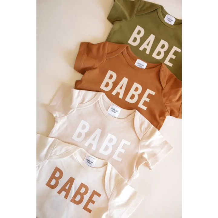 BABE Organic Cotton Baby Bodysuit - Polished Prints
