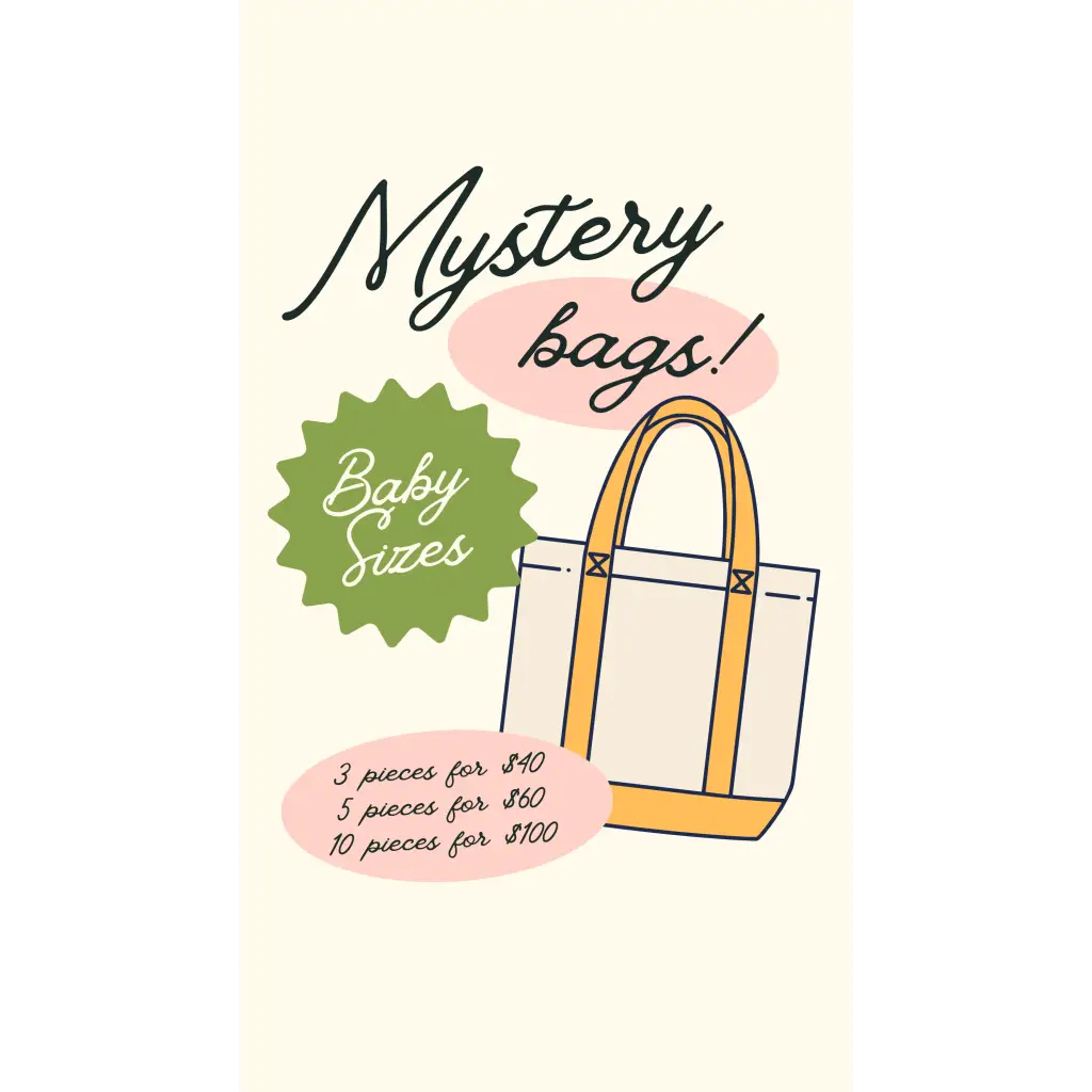 Baby Surprise Mystery Bundle with popular polished prints and fun mystery bags for babies