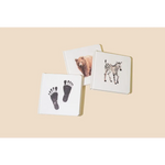 High-contrast Baby’s Tummy Time Book Box Set with footprints, bear, and zebra prints