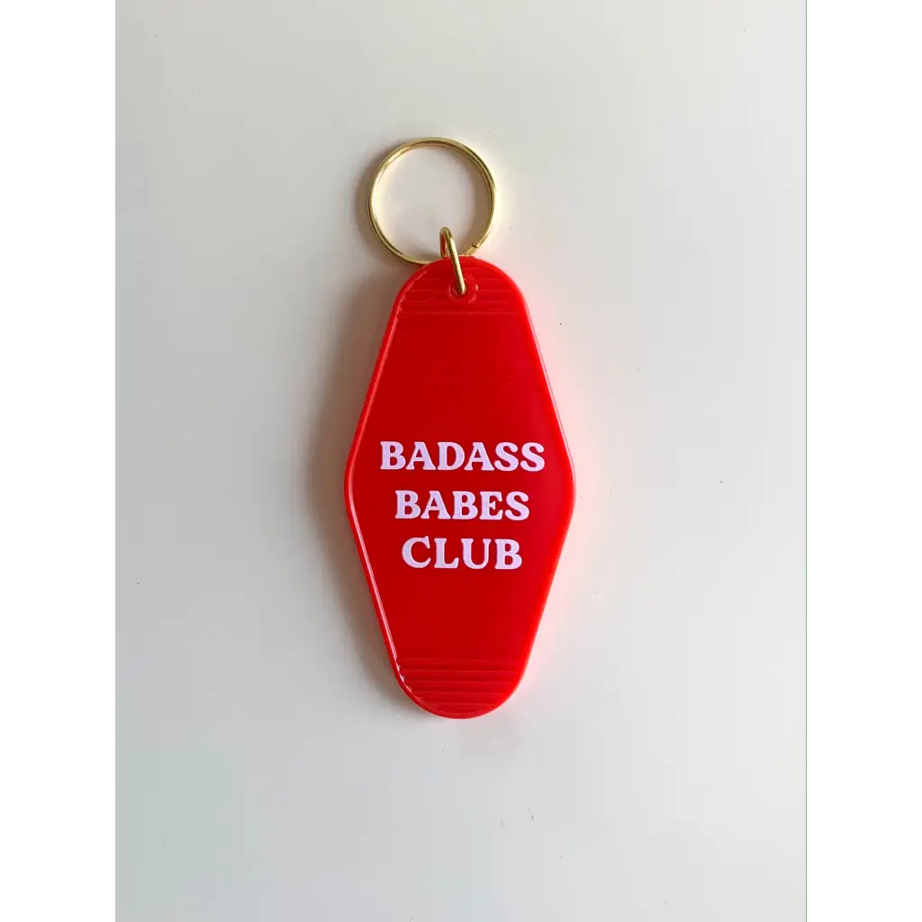 Badass Babes Club Vintage Hotel Keychains - Polished Prints