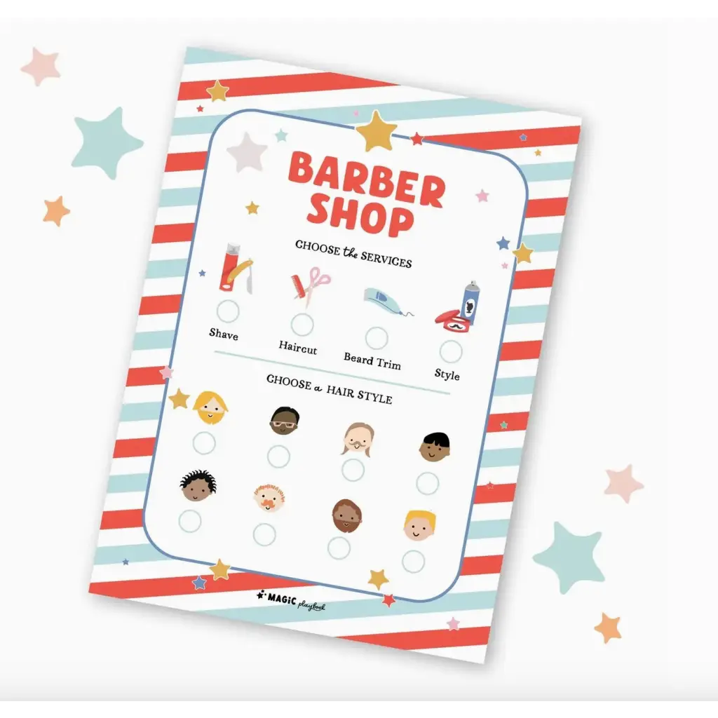 Barber Shop Pretend Play Pad - 630 Toys