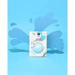 Galaxy bath bomb for kids Comet with blue white design