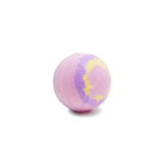 Supernova kids bath bomb with lavender fizz and purple yellow swirls