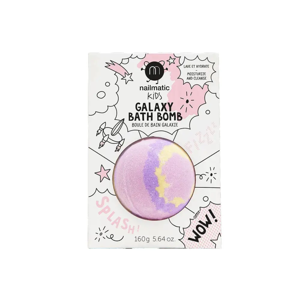 Nailmatic kids galaxy bath bomb in Supernova fizz