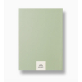 Sage green notebook from Begin Again Softcover A5 Lined Notebook with polished prints