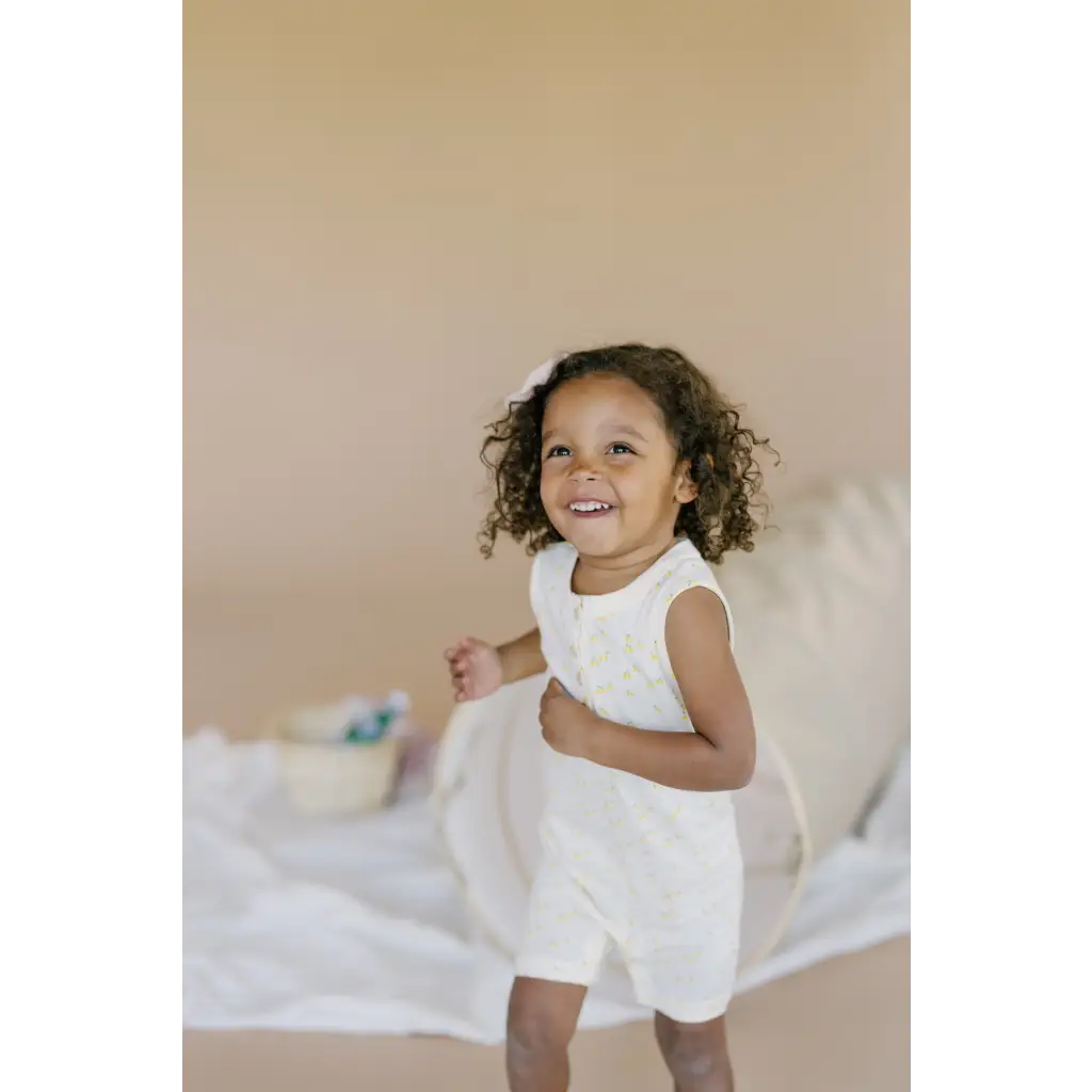 Berry Nice Henley Shorty Romper - Polished Prints