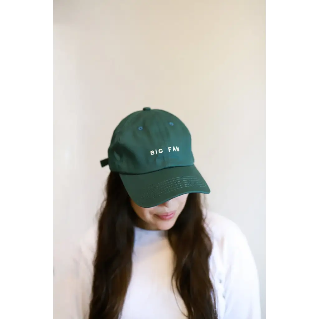 Big Fan Embroidered Hat in Ivy - 260 Adult Beanies / Hats