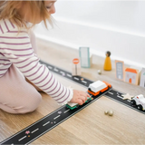 Black Play Road Tape with white stripes and stars perfect for creative fun with toy cars