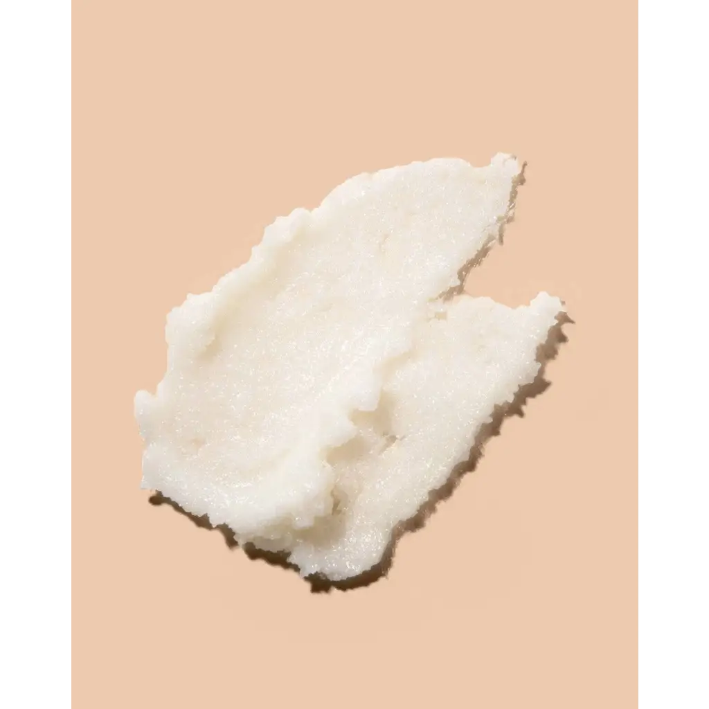 Smooth white creamy Bloom Body Polish lotion bar with natural sheen