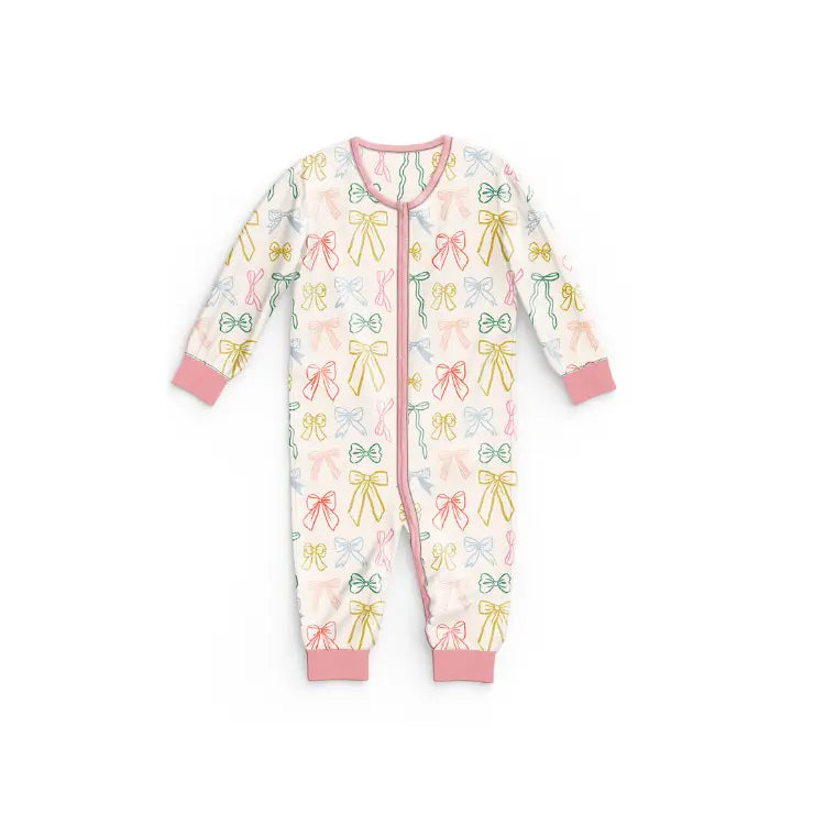 Bow Babe Bamboo Baby Sleeper - 370 Kids Sleepwear