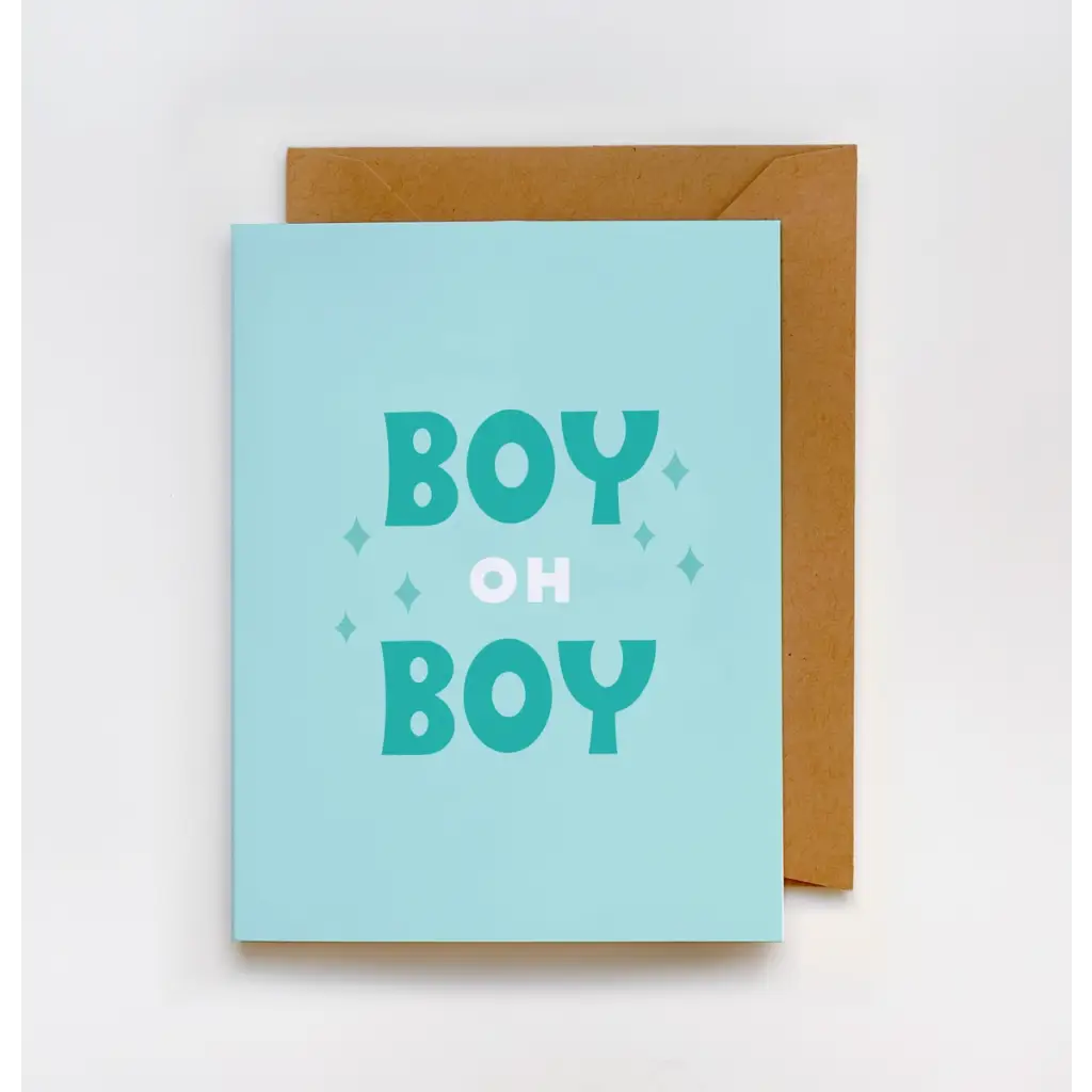 Boy Oh Boy Greeting Card - 745 Card Wall