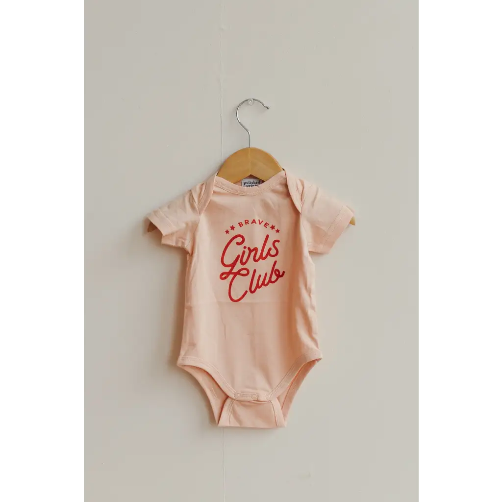 Brave Girls Club Organic Cotton Baby Bodysuit - Polished Prints
