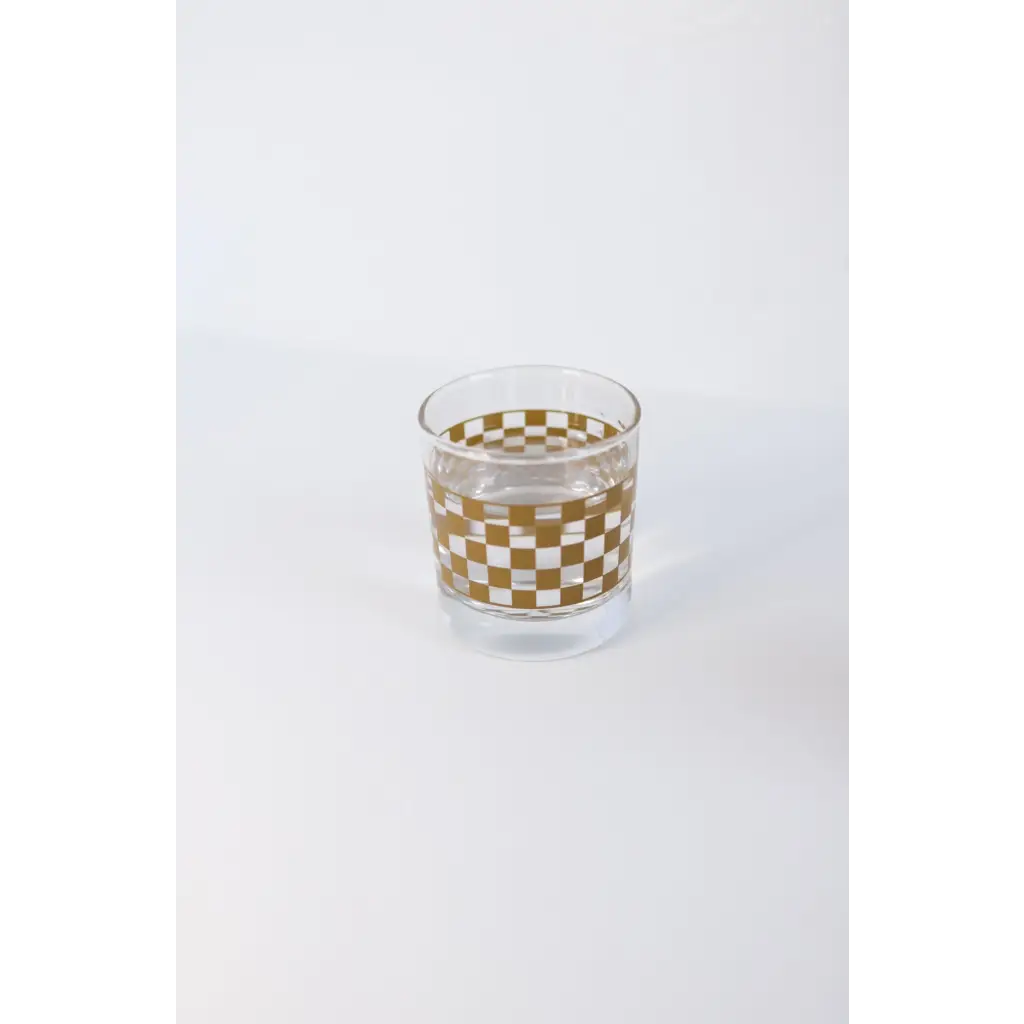 Bronze Checkerboard Cocktail Glass | Special Release - 710