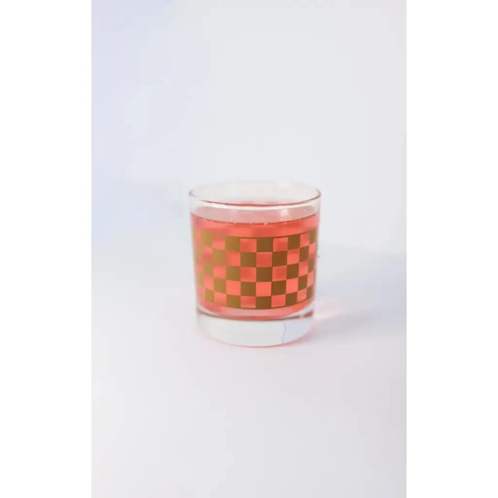 Bronze Checkerboard Cocktail Glass | Special Release - 710