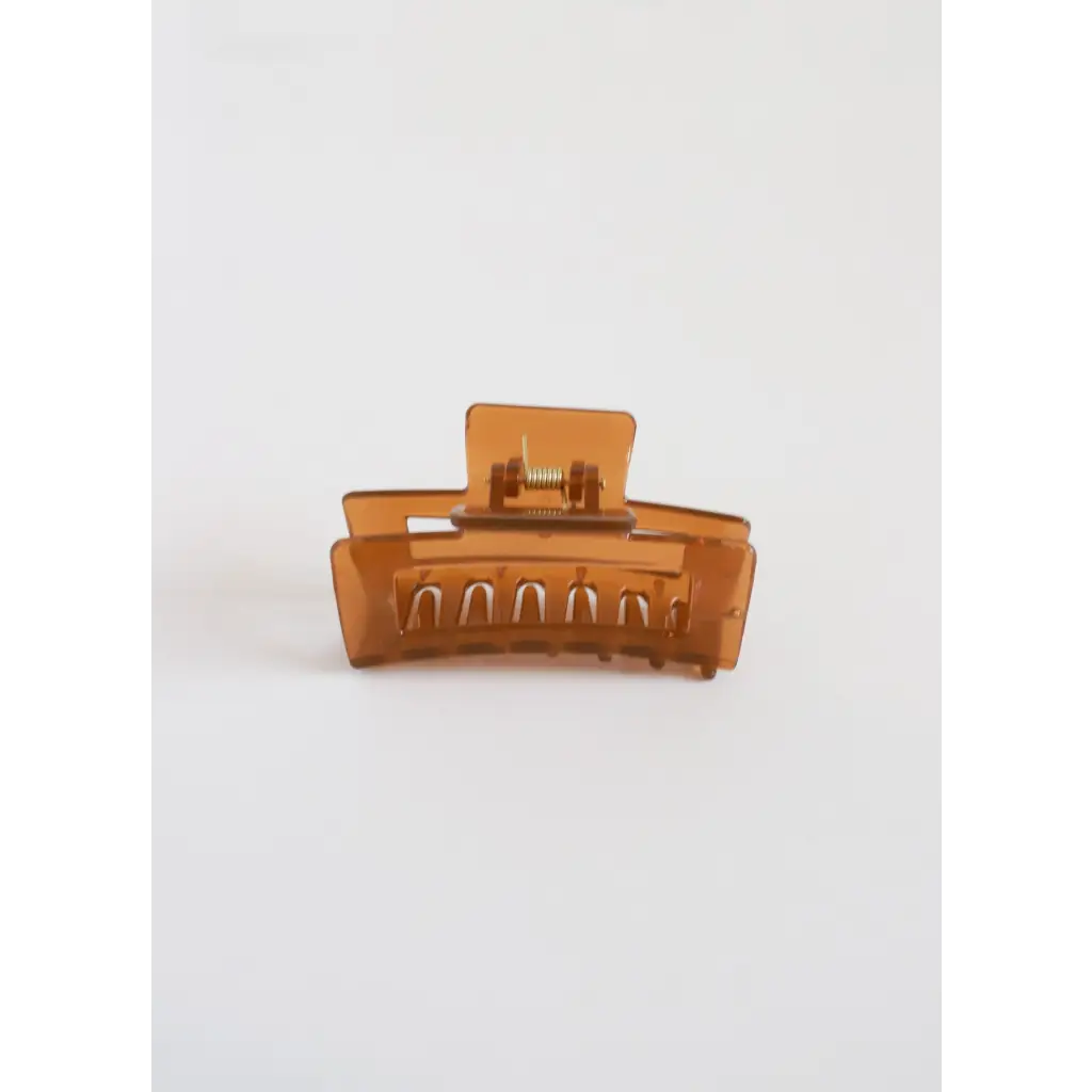 Brown medium size hair clip, your favorite go-to hair accessory for stylish updos