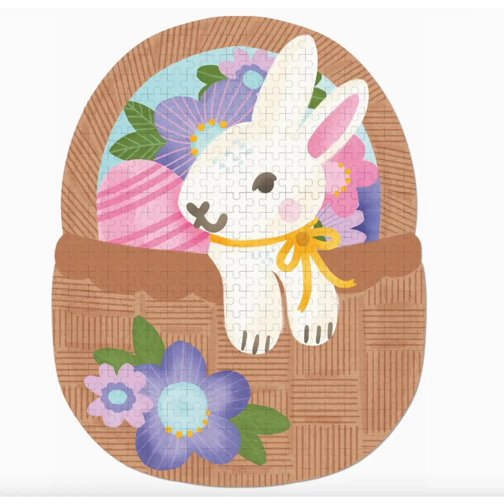 Colorful Easter Bunny jigsaw puzzle featuring polished prints for festive fun!