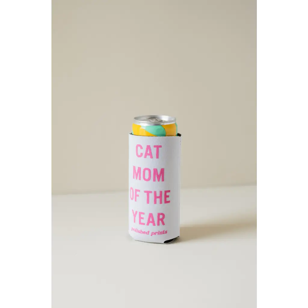 Cat Mom Of the Year Seltzer Koozie – Polished Prints