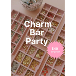 Charm Bar Party Package with diverse jewelry charms for craft bar final balance