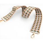 Plaid fabric adjustable purse straps with metal clasps for a fun style upgrade