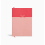 Two-toned Pink Planner from Colorblock A5 Softcover Undated Page A Day Planner showcasing stylish womens clothes