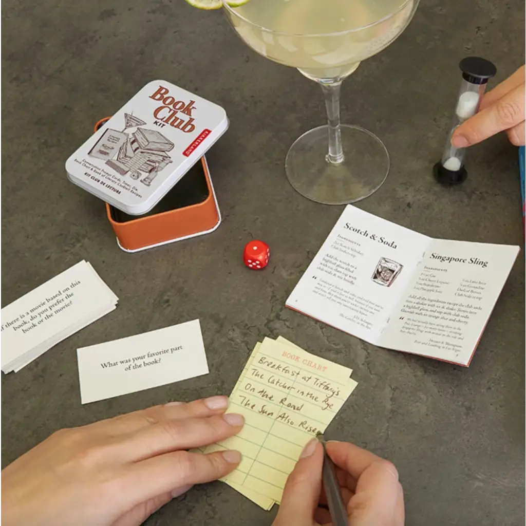 Conversation Cards Book Club Kit with stylish womens clothes and polished prints