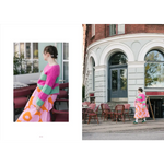 Cozy Colors Nordic Knits pink mint sweater in Danish style