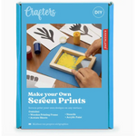 Screen printing kit box for stylish womens clothes and making polished prints at home