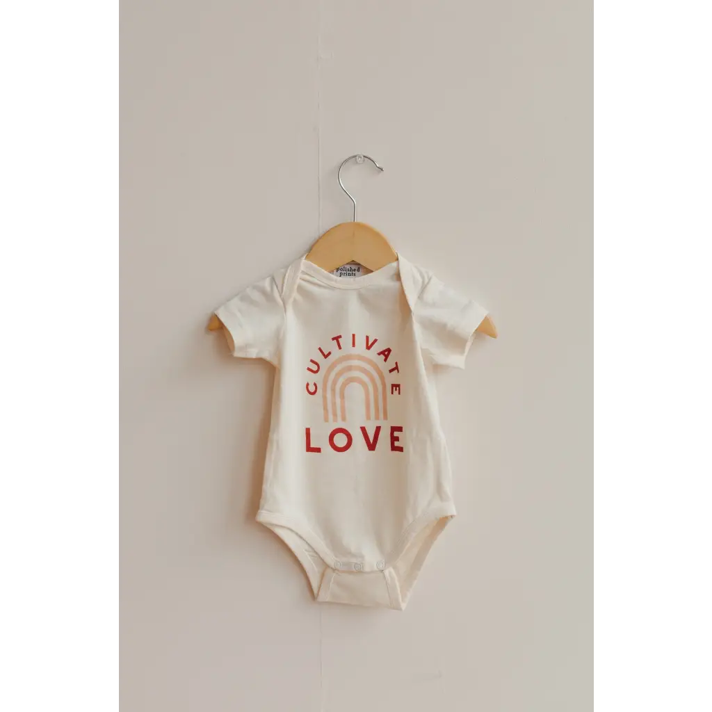 Cultivate Love Organic Cotton Baby Bodysuit - Polished Prints