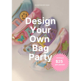 Pastel-colored custom fanny packs from Design Your Own Bag Party Package at the Craft Bar