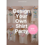 White custom t-shirts at the craft bar, perfect for your bar host party package