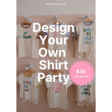 White custom t-shirts at the craft bar, perfect for your bar host party package