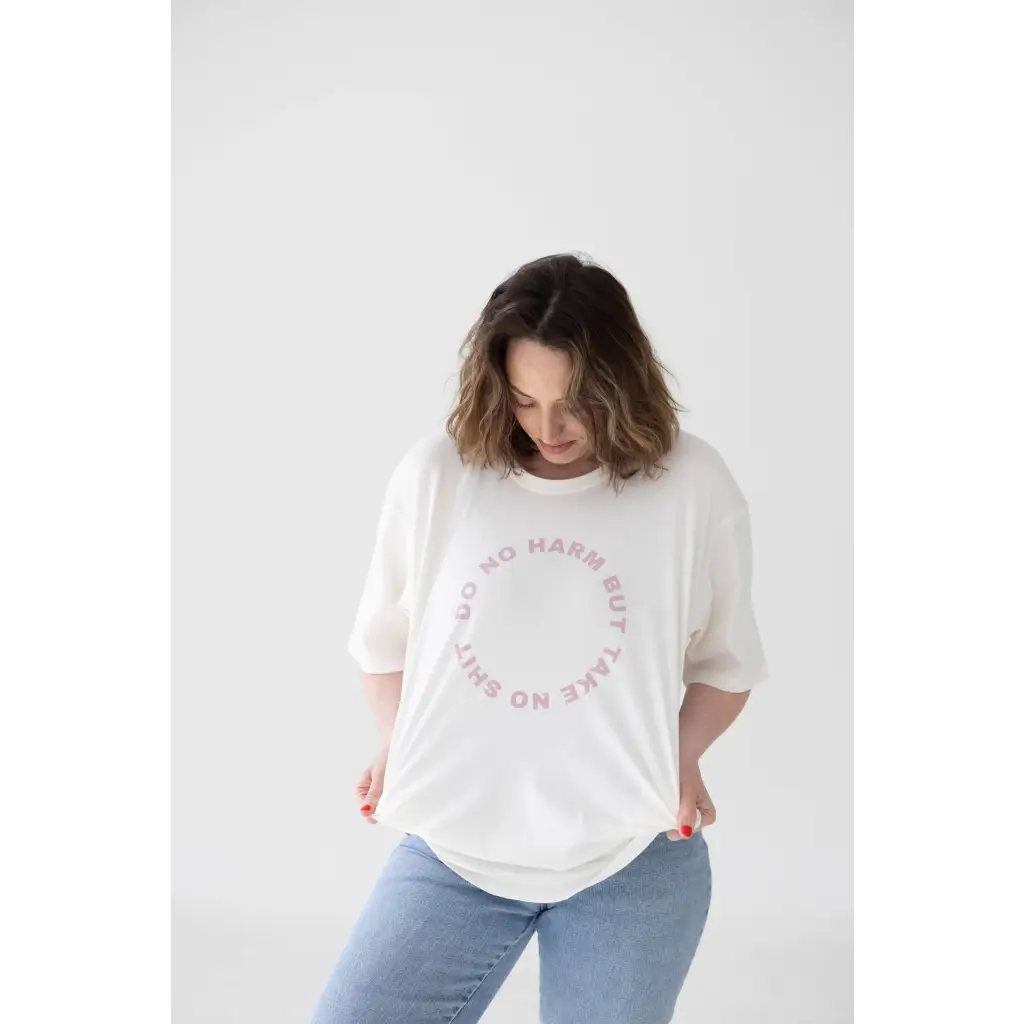 Do No Harm Take No Shit Relaxed Women’s Graphic Tee - 140