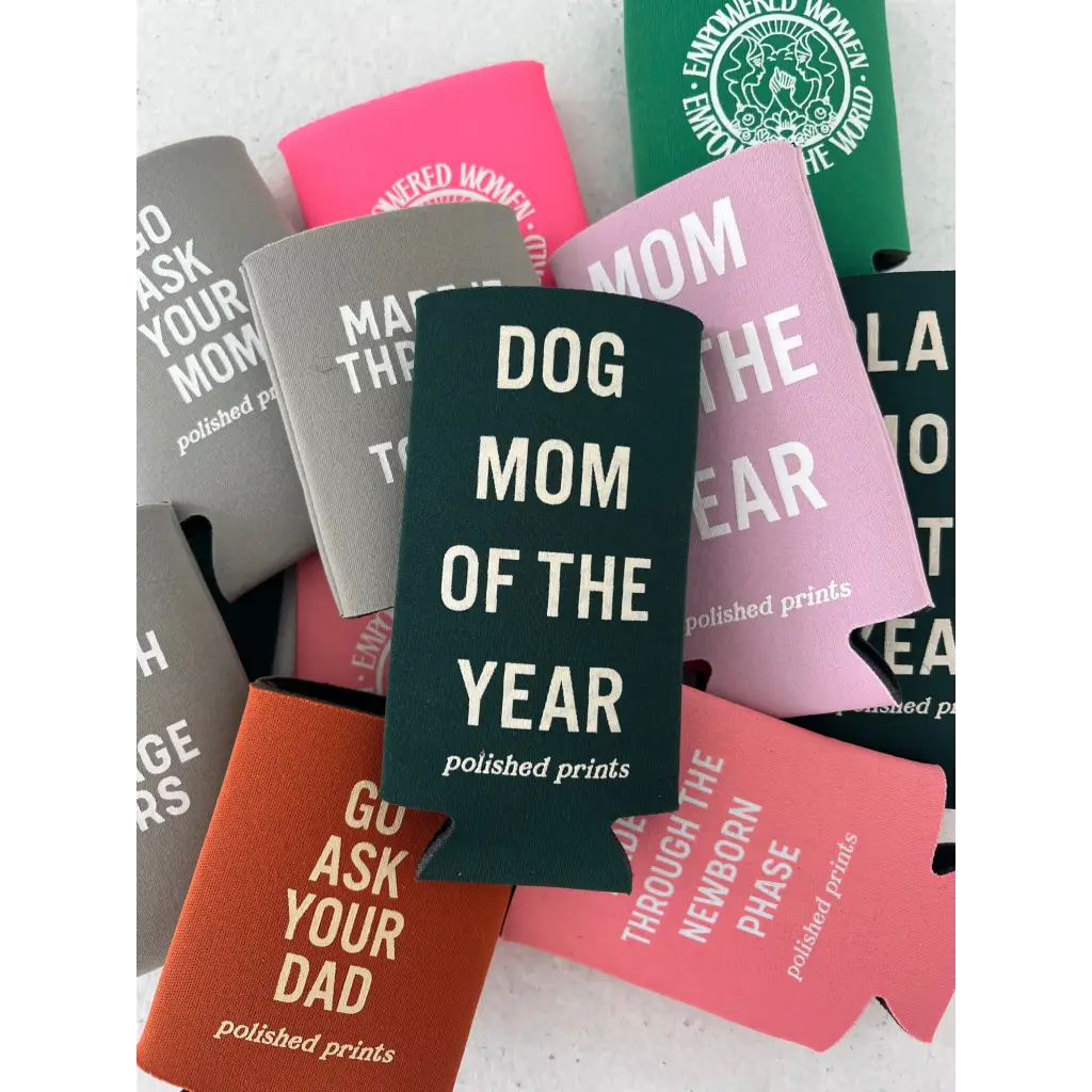 Cat Mom Of the Year Seltzer Koozie – Polished Prints