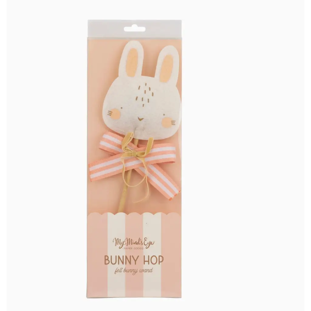 Bunny-themed felt wand in cute packaging for the Easter Felt Bunny Wand Toy