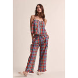 Multicolor Plaid Pant
