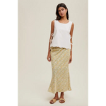 Woman in Eliza Tie-Side Tank with polished prints, perfect stylish womens clothes for moms