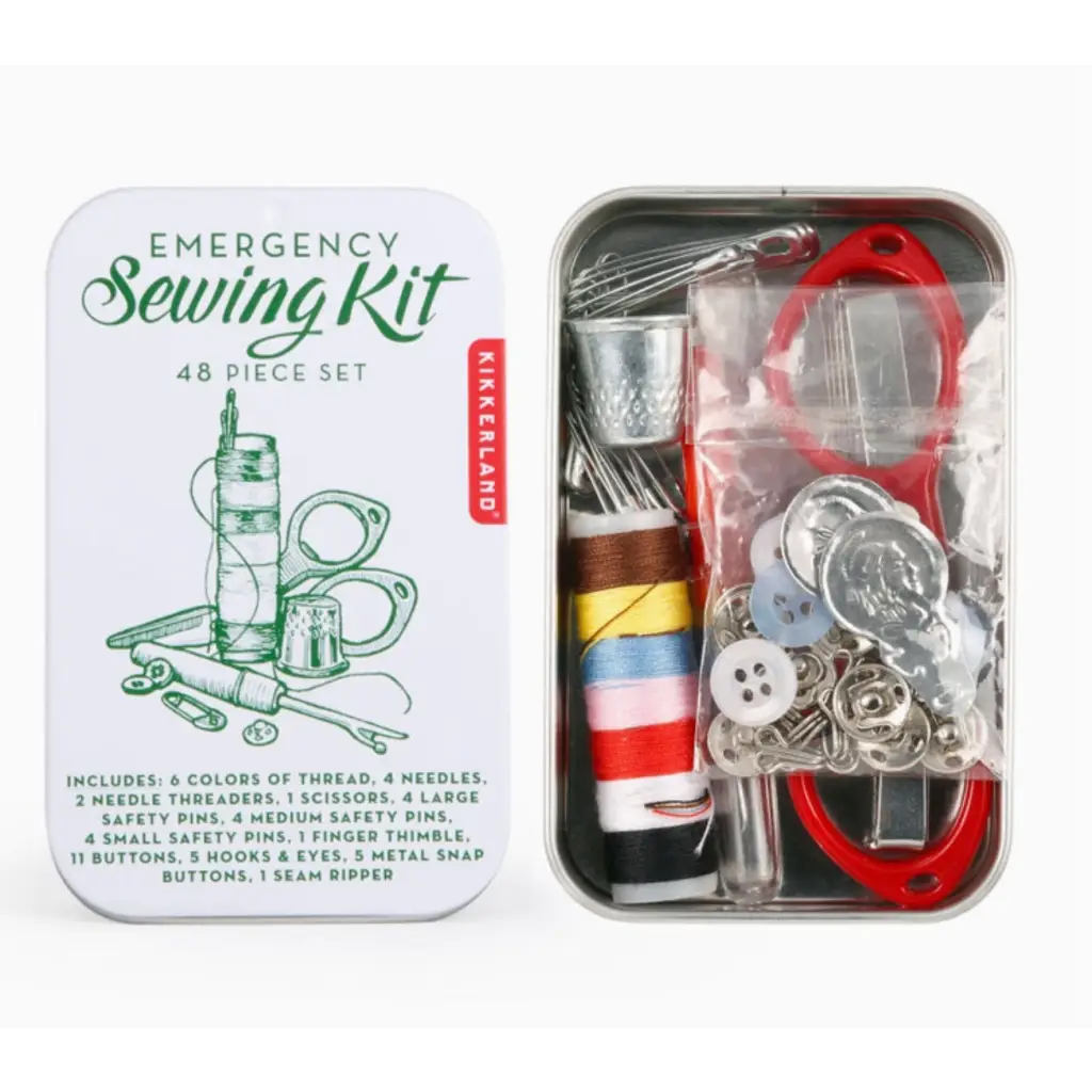 Emergency Sewing Kit for quick fixes on stylish womens clothes and polished prints