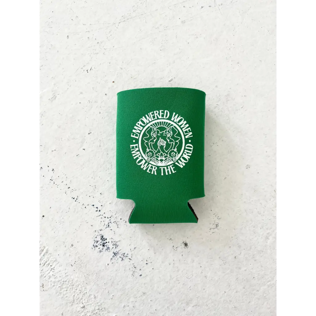 Empowered Women Regular Can Koozie - Green