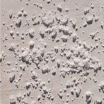 Lunar-textured white wall bath soak jar for relaxing bath ritual