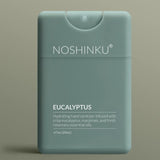 Teal Noshinku Eucalyptus Moisturizing Pocket Hand Sanitizer dispenser with rosemary oils