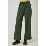 Olive green tracksuit pants with gold stripes and elastic waistband for stylish womens clothes