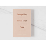 Peach minimalist book Everything You’ll Ever Need on marble