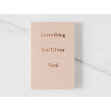 Peach minimalist book Everything You’ll Ever Need on marble